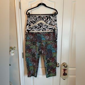 2 pair Westbound size Large crop pants.